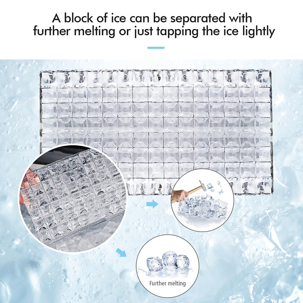 Stainless Steel Countertop Ice Maker Machine with LCD Display G83054