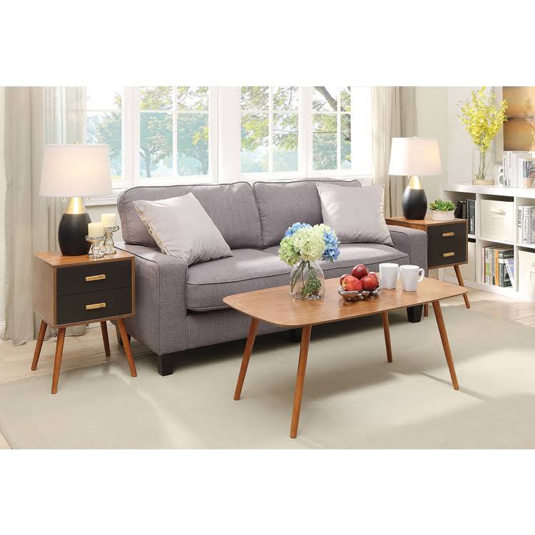 Blue 2-Drawer End Table X553902