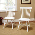 White Solid Wood Dining Chair K7206