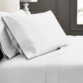 4-Piece 600 Thread Count White Cotton Bed Sheet Set King U542
