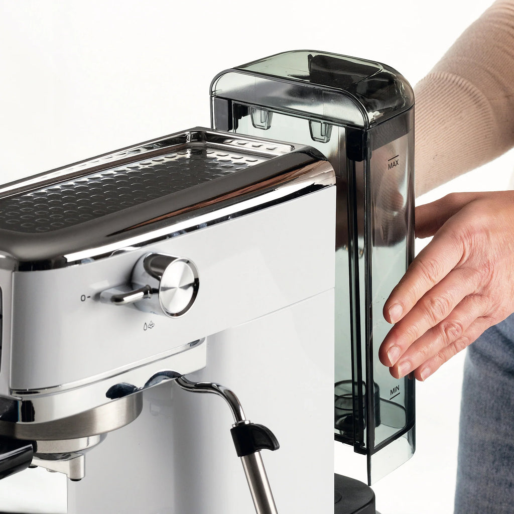 White Metal Coffee Machine C932853