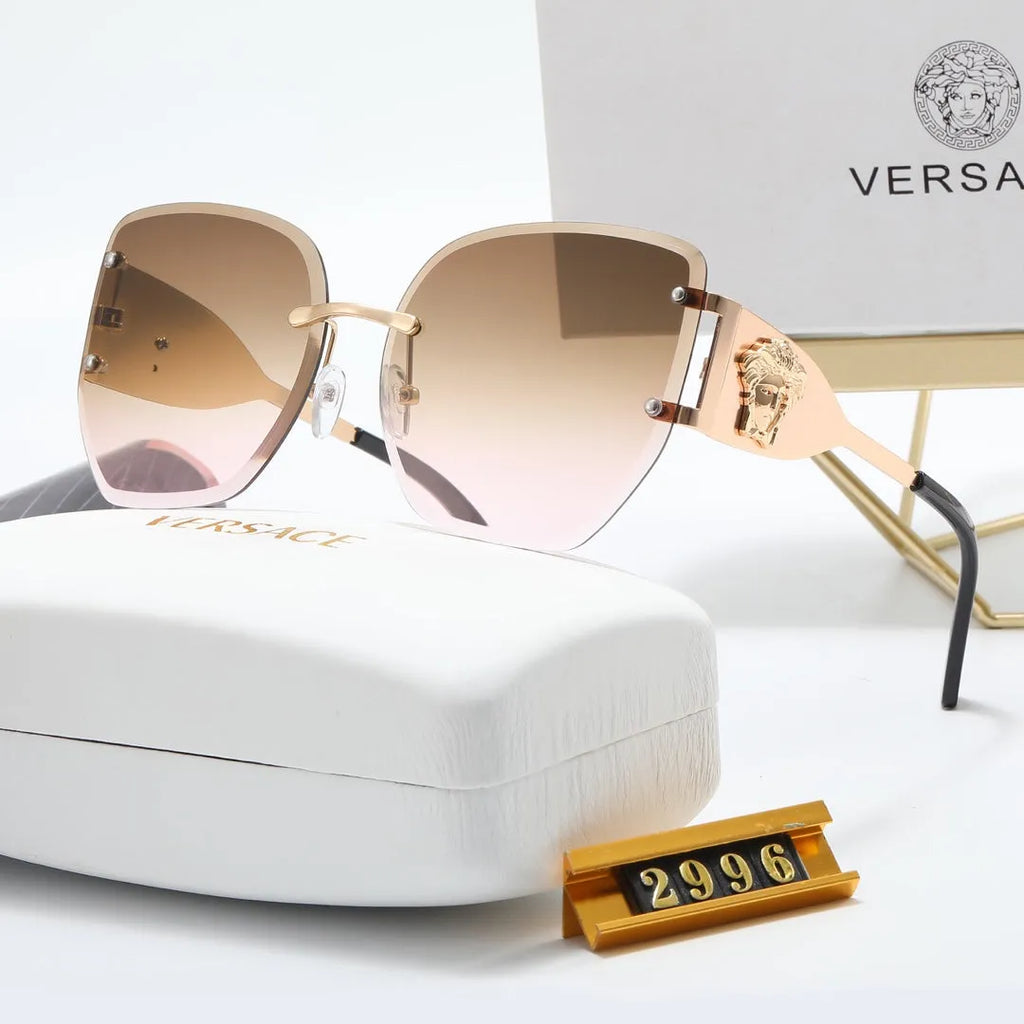 Simple Frameless Gradient Polarized Sunglasses R2216