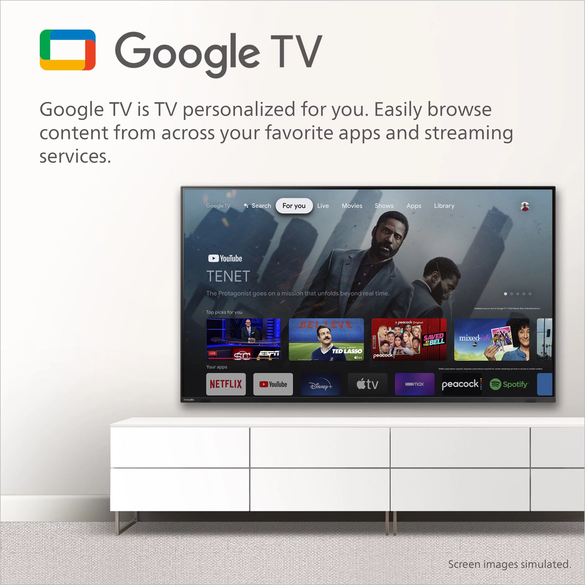 43 Class 4K Ultra HD Google Smart LED TV F5619