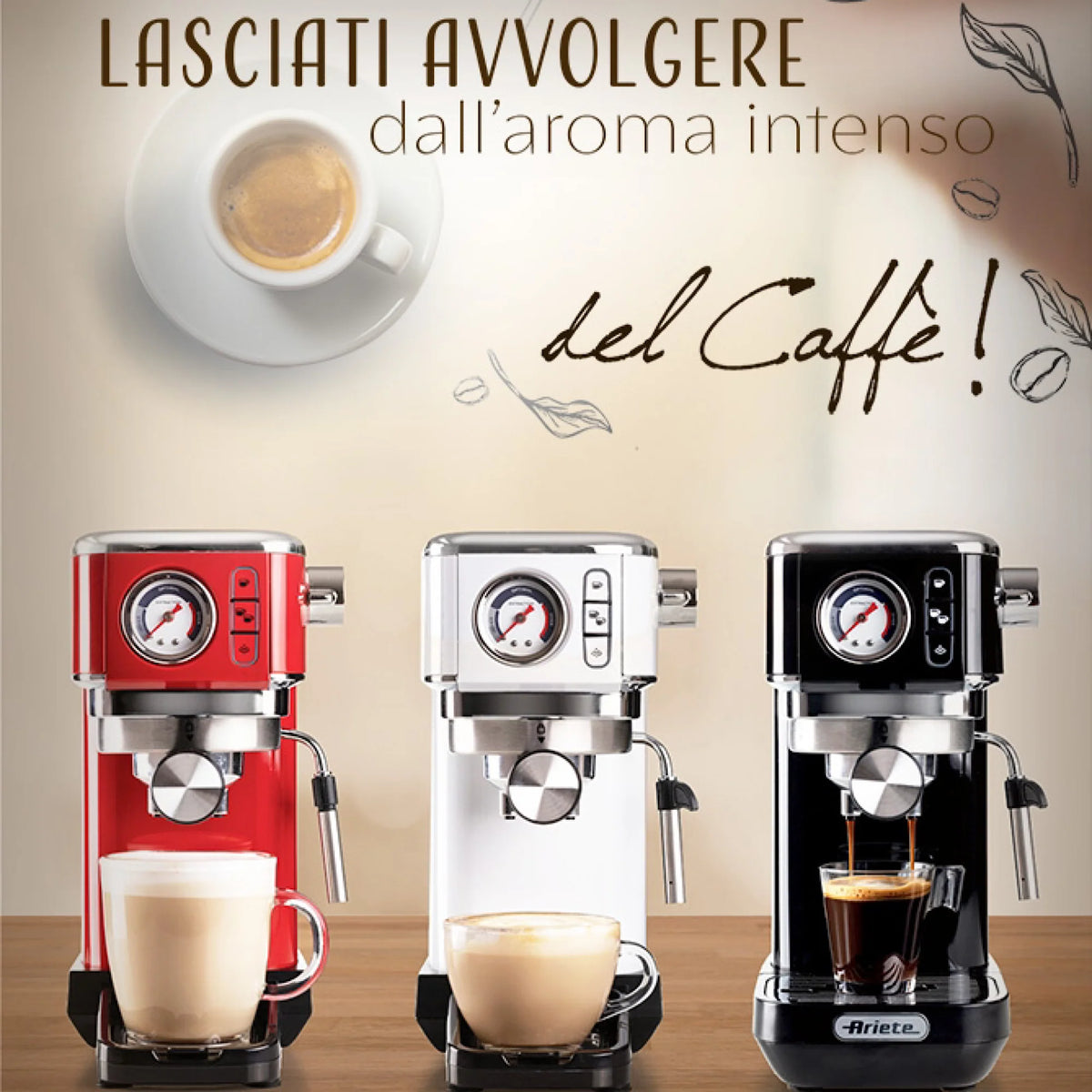 White Metal Coffee Machine C932853