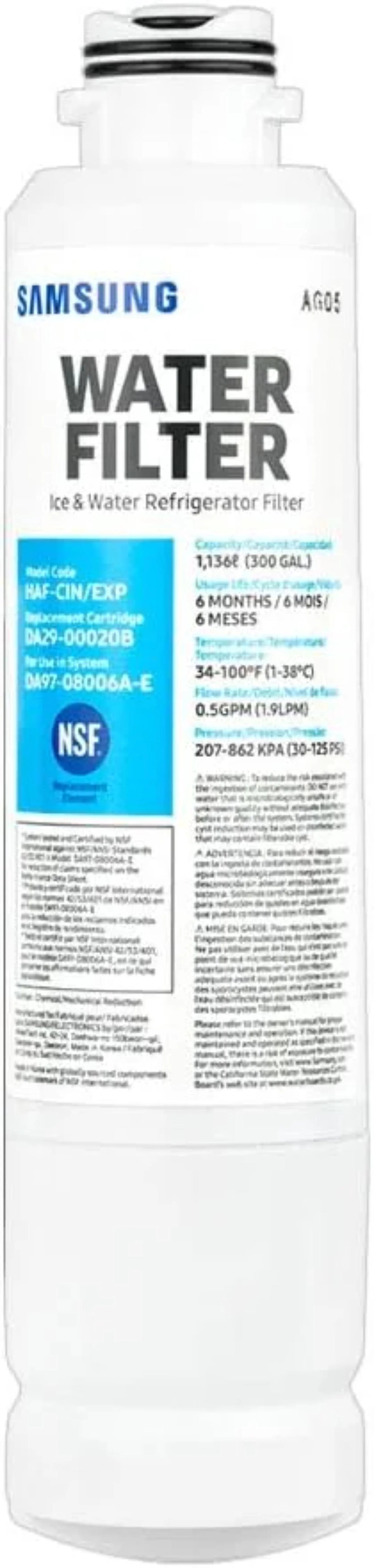 3 Pack Refrigerator Water Filter T109